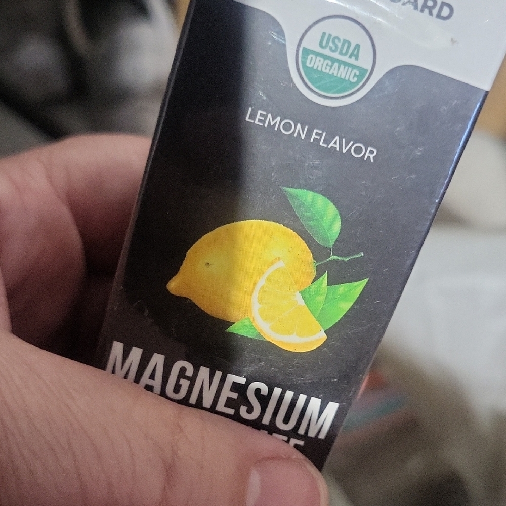 Organic Lemon Flavor Magnesium Supplement